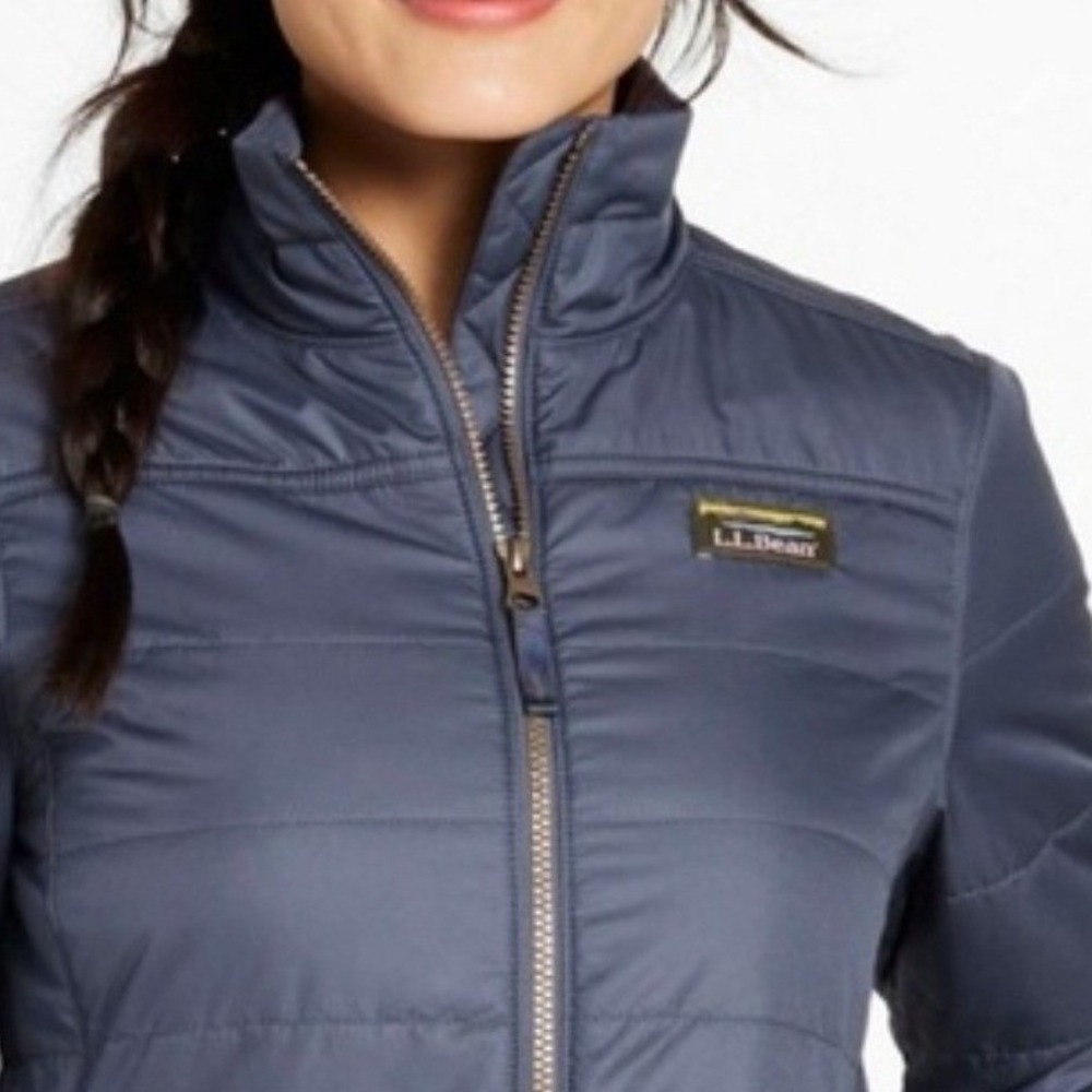🏕L.L. Bean Mountain Puffer Navy Y2K CABINCORE hike gorpcore streetwear camping - Picture 1 of 11